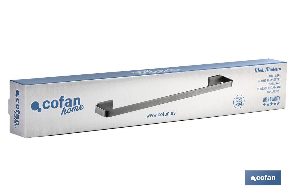 TOALLERO 45 CM GAMA MADEIRA INOX 304 SATIN