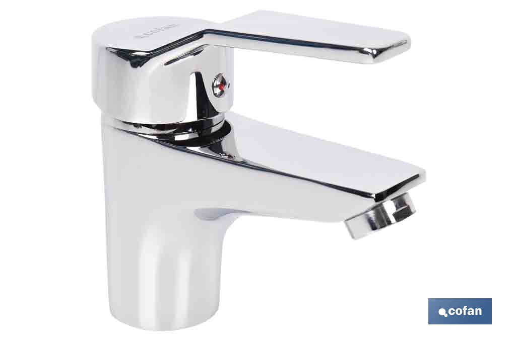 GRIFO MONOMANDO PARA LAVABO COLOR INOX.40 MM