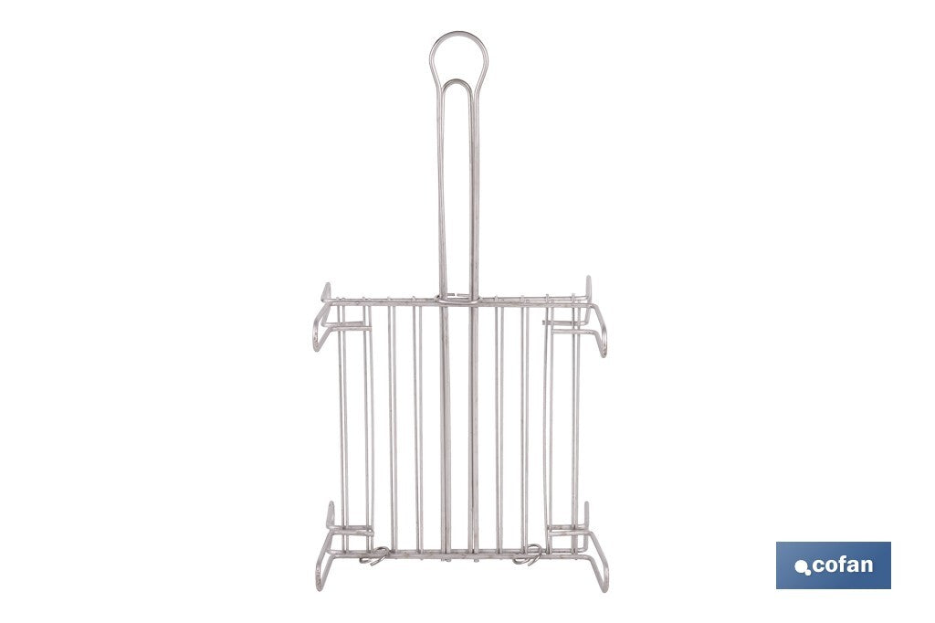 PARRILLA DOBLE INOX 350 X 350MM