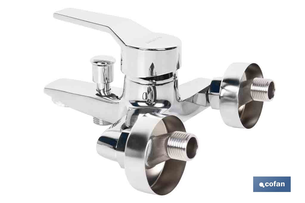 GRIFO MONOMANDO PARA BAÑERA COLOR INOX.40 MM