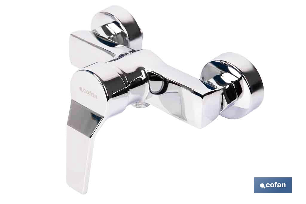 GRIFO MONOMANDO PARA DUCHA COLOR INOX. 40 MM