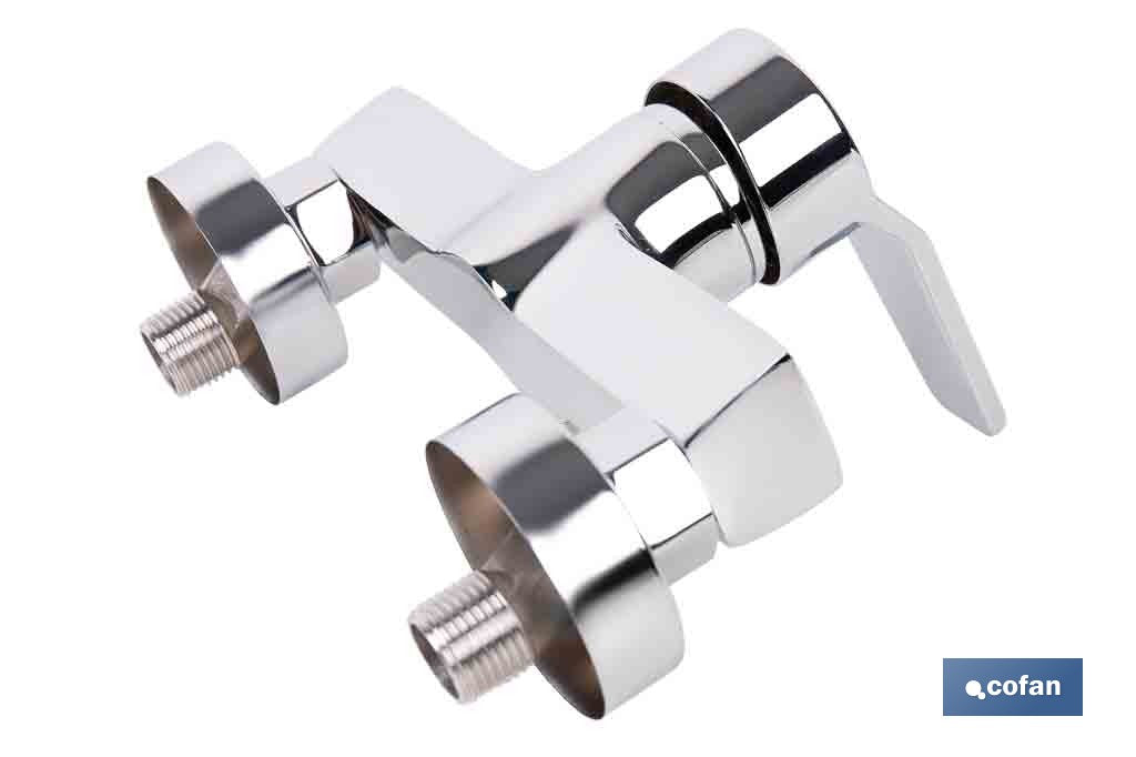 GRIFO MONOMANDO PARA DUCHA COLOR INOX. 40 MM