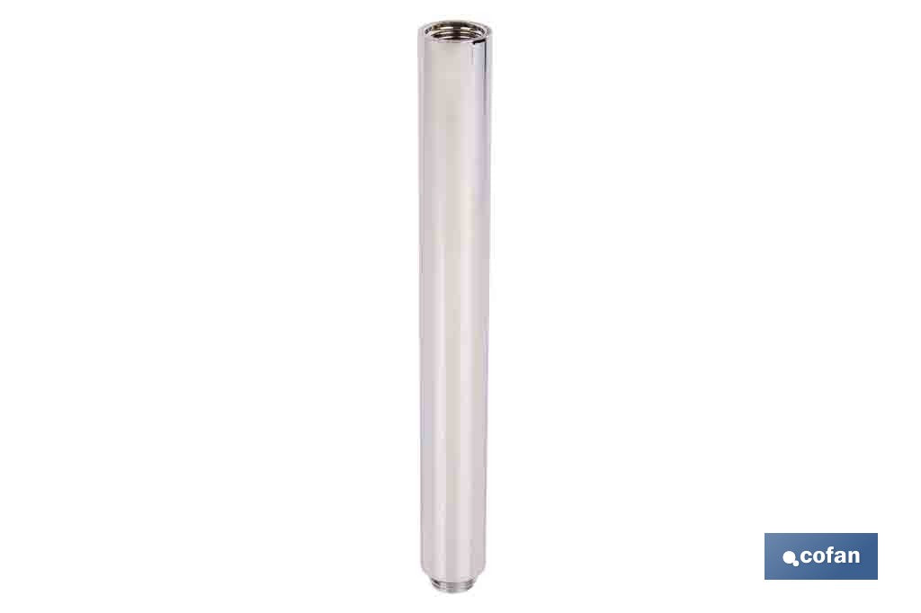 TUBO ALARGADOR DE DUCHA CROMADO M18 Ø24 200 MM