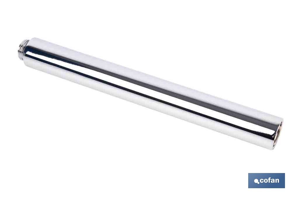 TUBO ALARGADOR DE DUCHA CROMADO M18 Ø24 200 MM