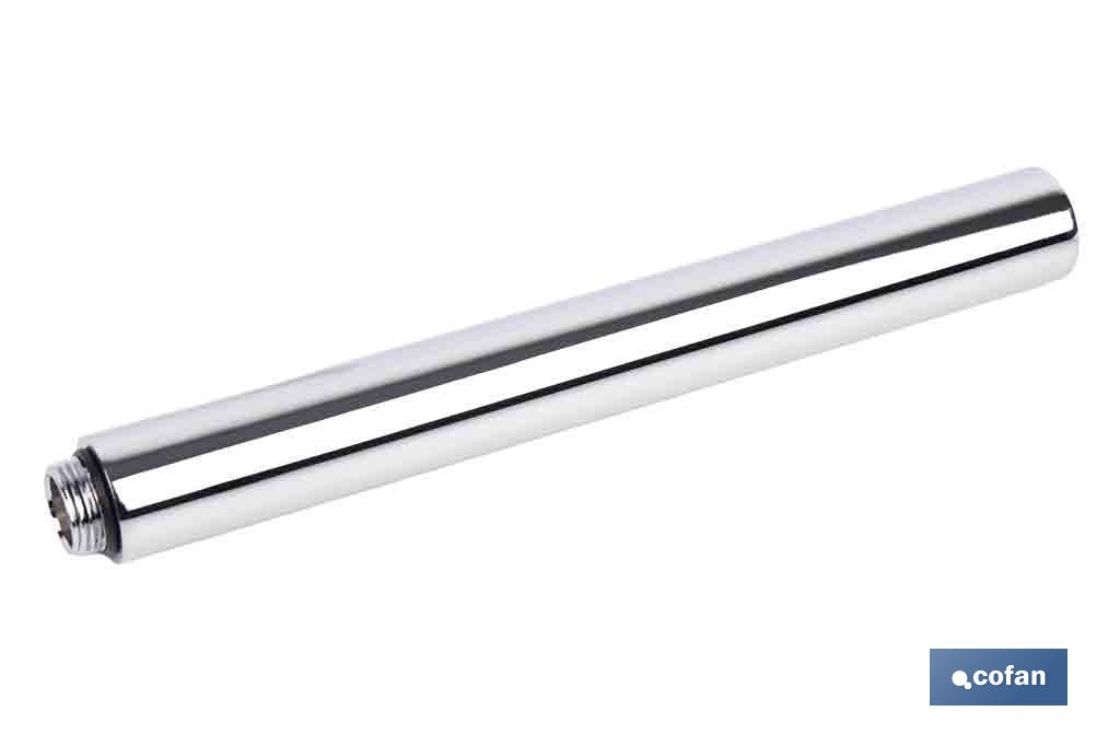 TUBO ALARGADOR DE DUCHA CROMADO M18 Ø24 200 MM