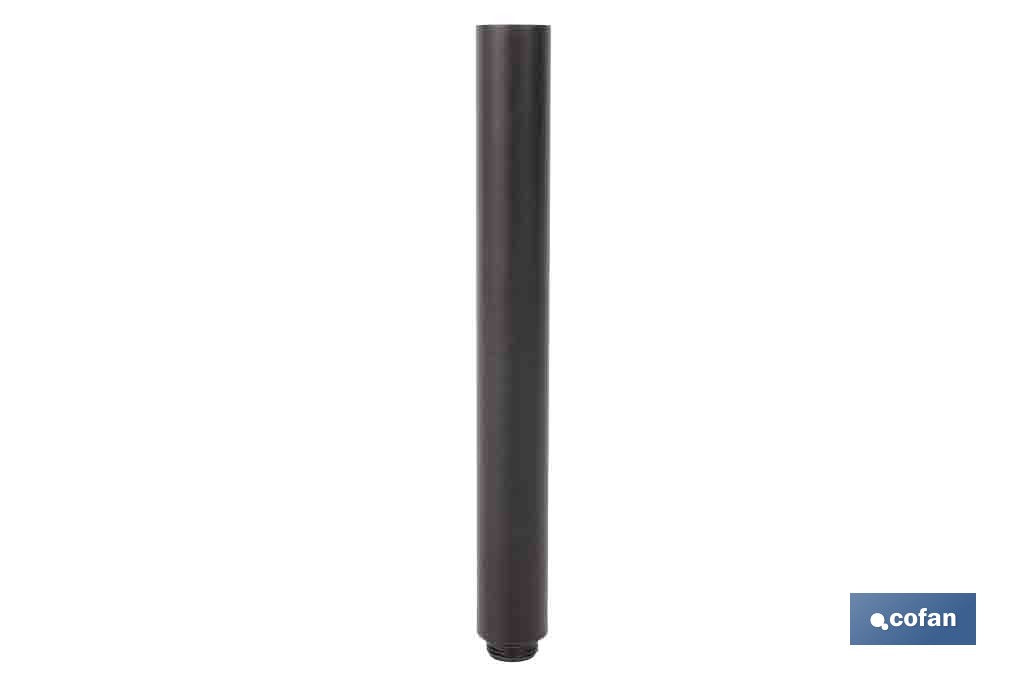 TUBO ALARGADOR DE DUCHA NEGRO M18 Ø24 200 MM