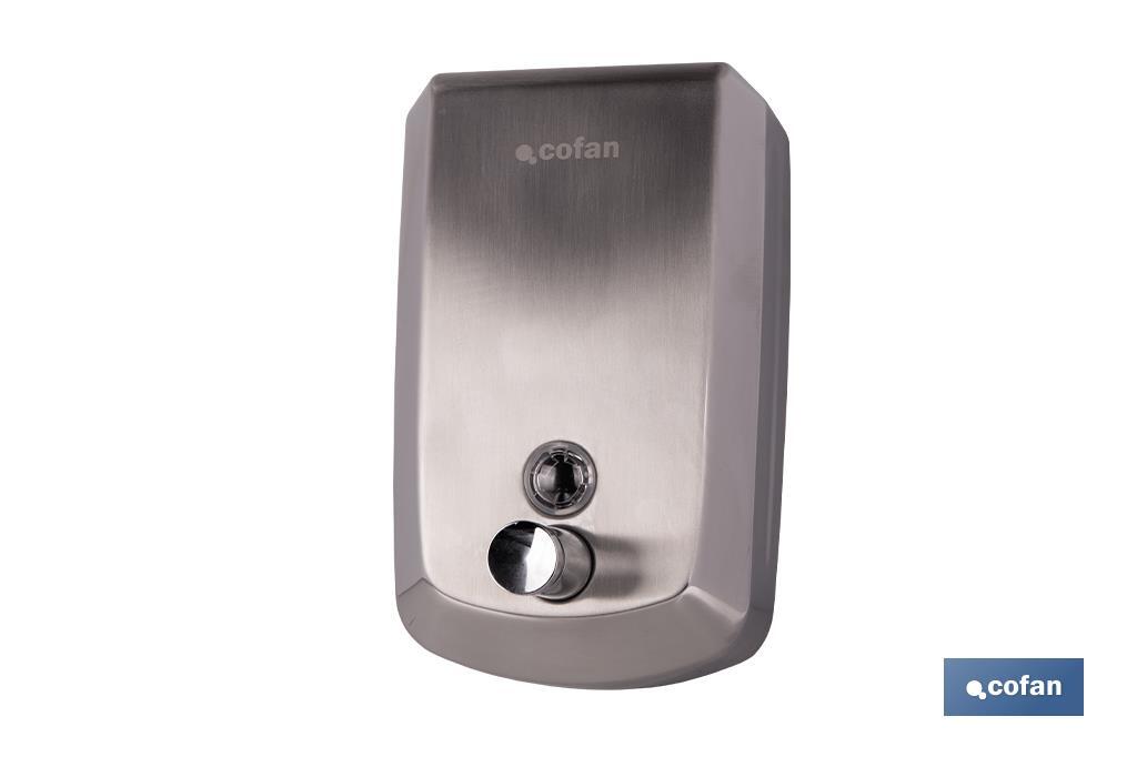 DOSIFICADOR DE JABÓN EN ACERO INOXIDABLE 304 CEPILLADO 1000 ML 12,6 X 6 X 20,3 CM