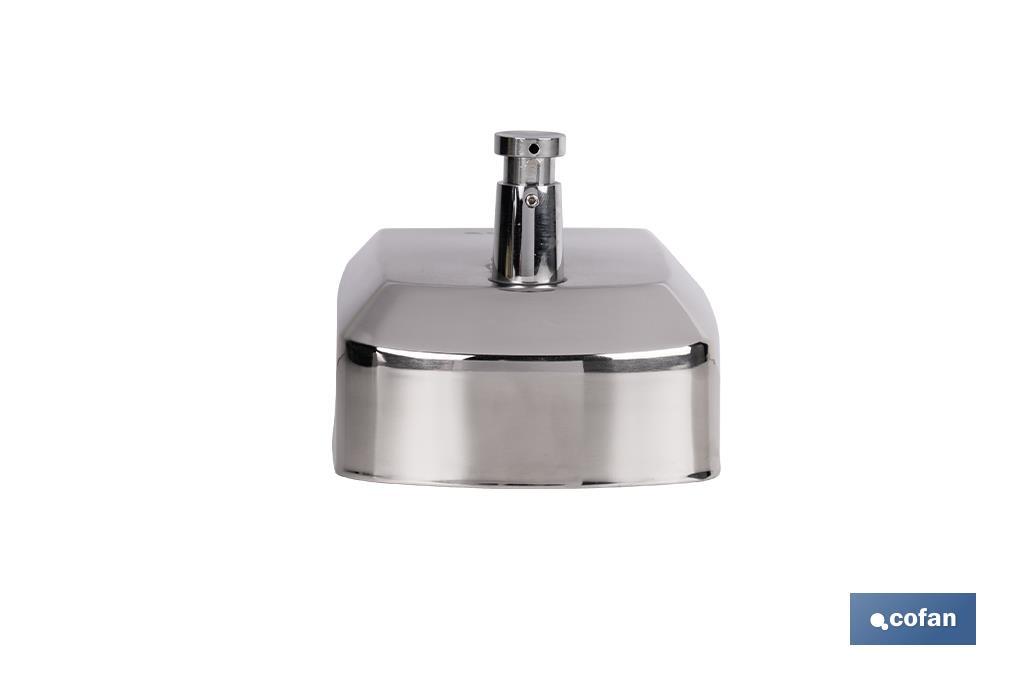 DOSIFICADOR DE JABÓN EN ACERO INOXIDABLE 304 CEPILLADO 1000 ML 12,6 X 6 X 20,3 CM