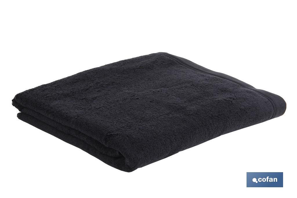 JUEGO DE 3  TOALLAS NEGRO 580 G/M2 GAMA BRILLANTE 30X50  50X100  70X140 CM