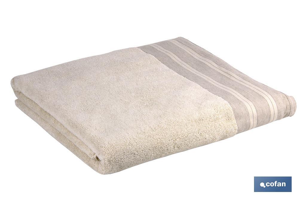 JUEGO DE 2  TOALLAS NATURE 600 G/M2  GAMA INSPIRACIÓN 70X140  100X150 CM