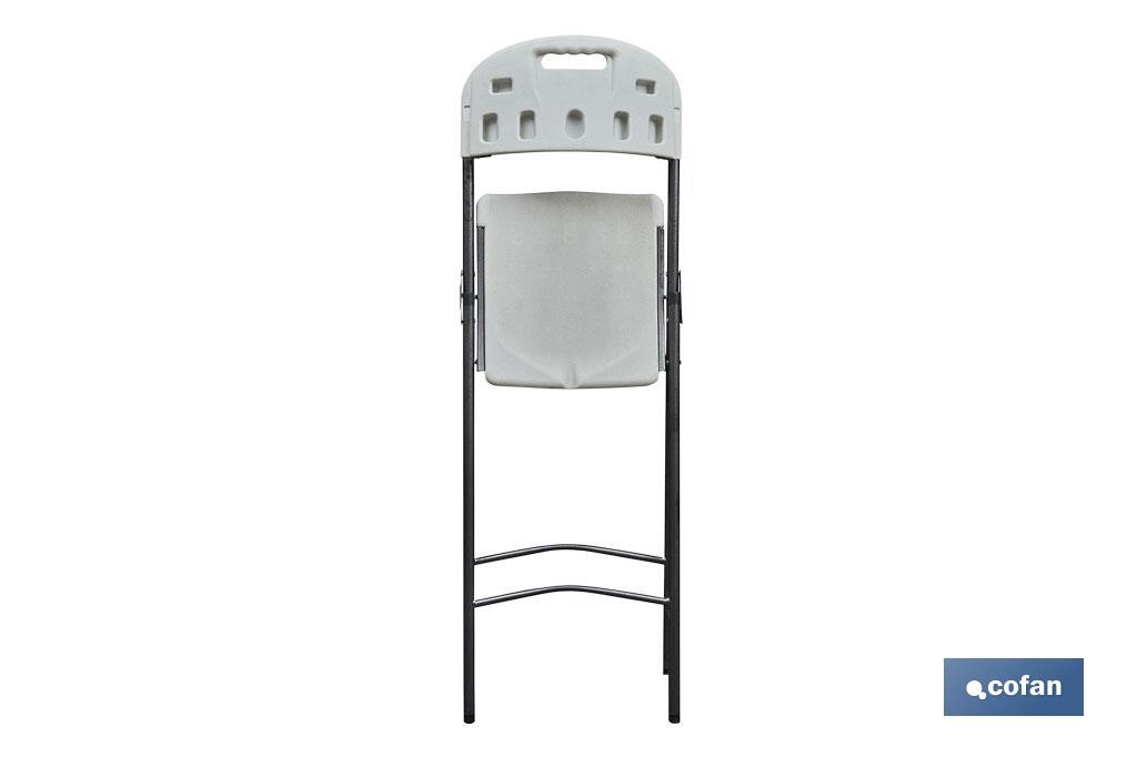 SILLA ALTA PLEGABLE BLANCA ALTURA ASIENTO 74cm