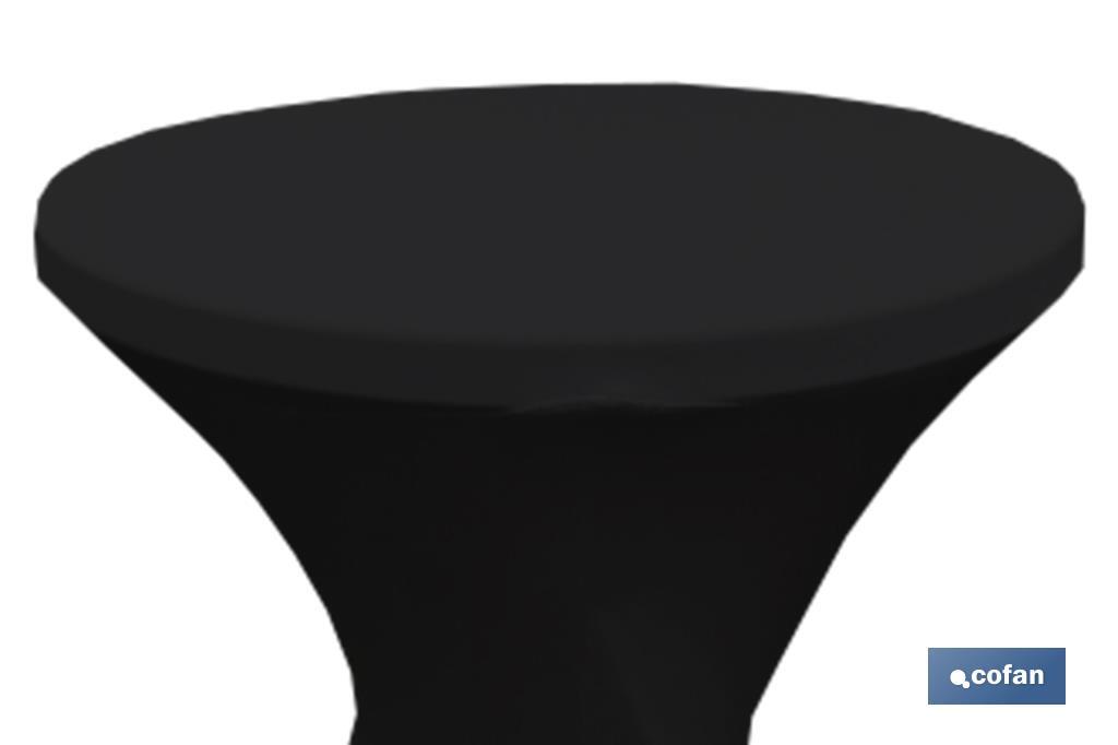 CUBIERTA DE MESA BAR NEGRA