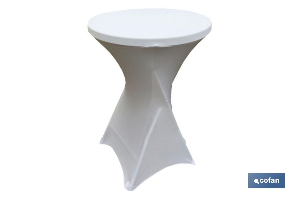CUBIERTA DE MESA BAR BLANCA