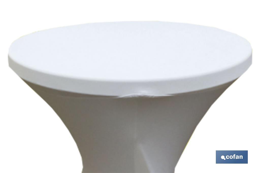 CUBIERTA DE MESA BAR BLANCA