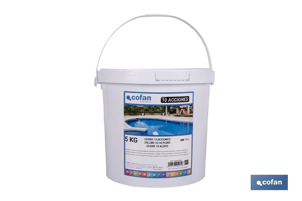 CLORO 10 ACCIONES TABLETA 5 KG COFAN