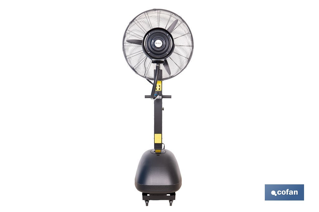 VENTILADOR INDUSTRIAL DE PIE CON NEBULIZACIÓN Y 3 VELOCIDADES Ø65 CM 260 W