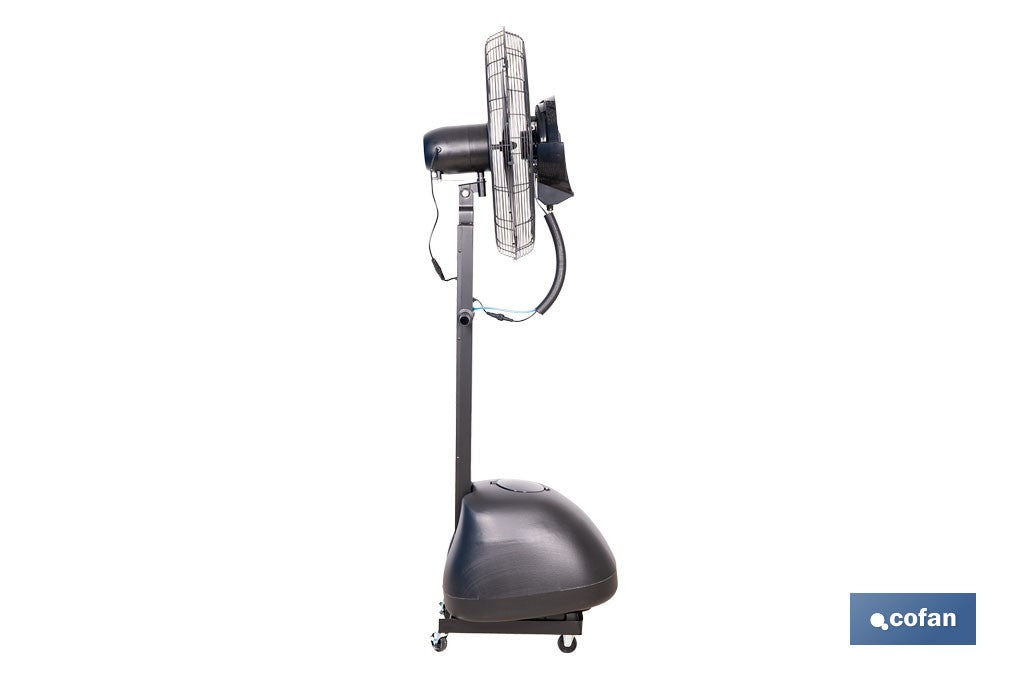 VENTILADOR INDUSTRIAL DE PIE CON NEBULIZACIÓN Y 3 VELOCIDADES Ø65 CM 260 W