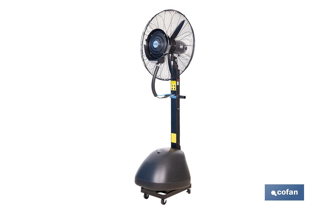 VENTILADOR INDUSTRIAL DE PIE CON NEBULIZACIÓN Y 3 VELOCIDADES Ø65 CM 260 W