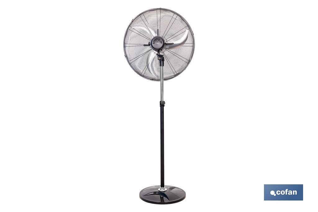 VENTILADOR INDUSTRIAL DE PIE OSCILANTE CON 3 VELOCIDADES Ø65 CM 200 W