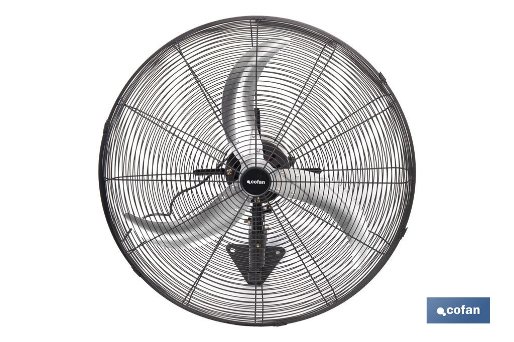 VENTILADOR INDUSTRIAL DE PARED OSCILANTE CON 3 VELOCIDADES Ø65 CM 200 W