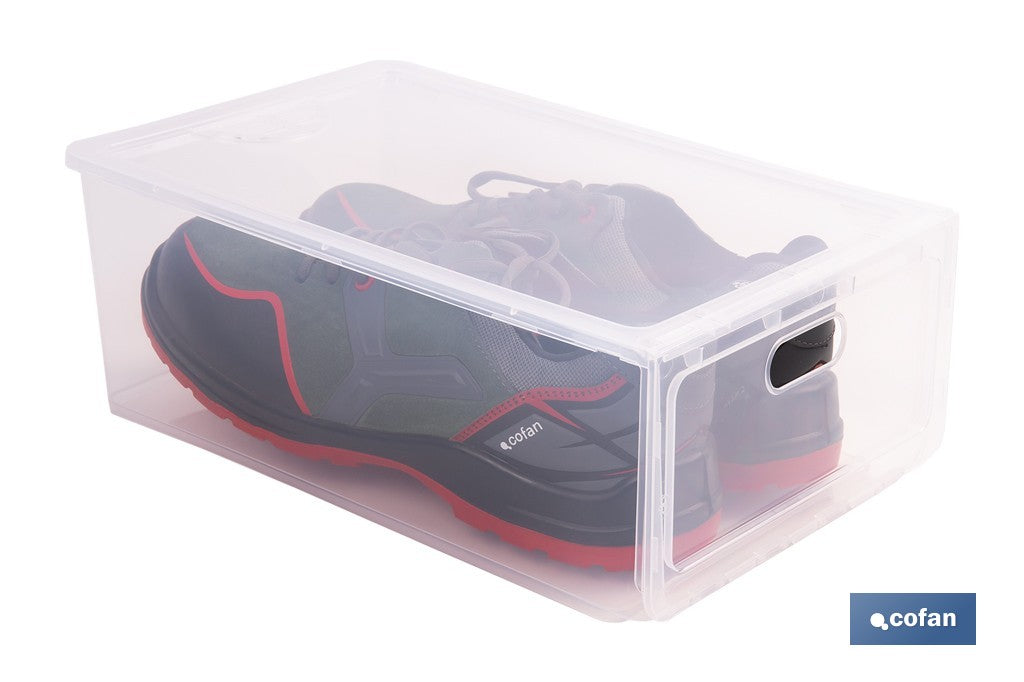 ZAPATERO APILABLE TRANSPARENTE 35,5 X 24,5 X 13,5 CM