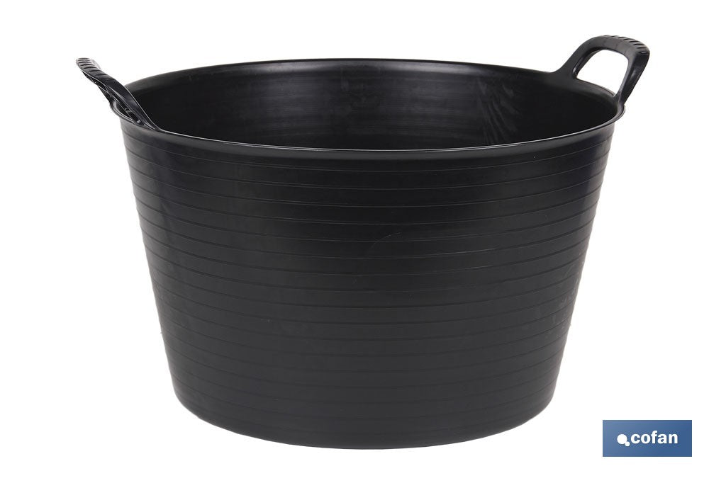 CAPAZO   NEGRO  RECICLADO  42 L   48.5 X 45 X 38 CM