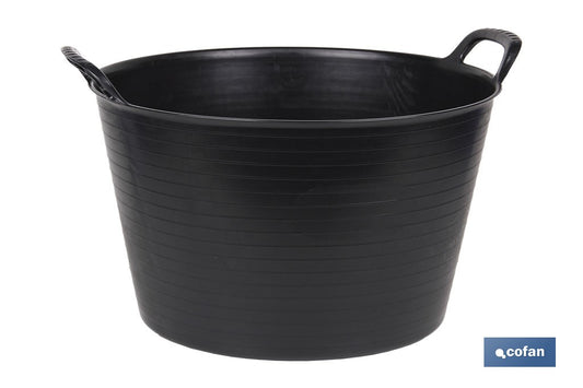 CAPAZO   NEGRO  RECICLADO  42 L   48.5 X 45 X 38 CM