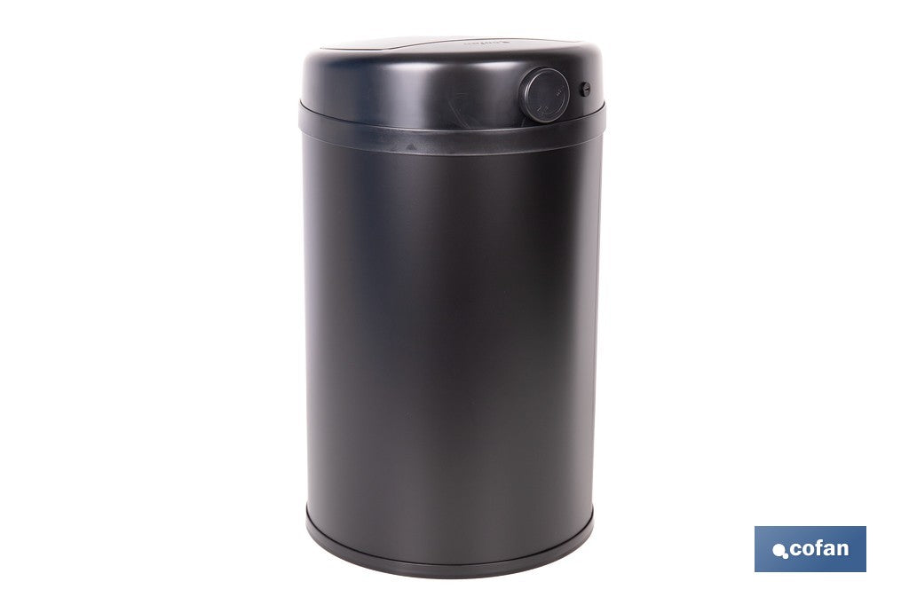 CUBO DE BASURA  NEGRO CON SENSOR Y CUBO INTERIOR 30 L 52 X 30,5 CM