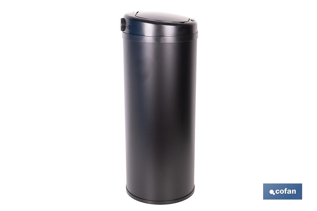 CUBO DE BASURA  NEGRO CON SENSOR Y CUBO INTERIOR 50 L 30,5 X 78 CM