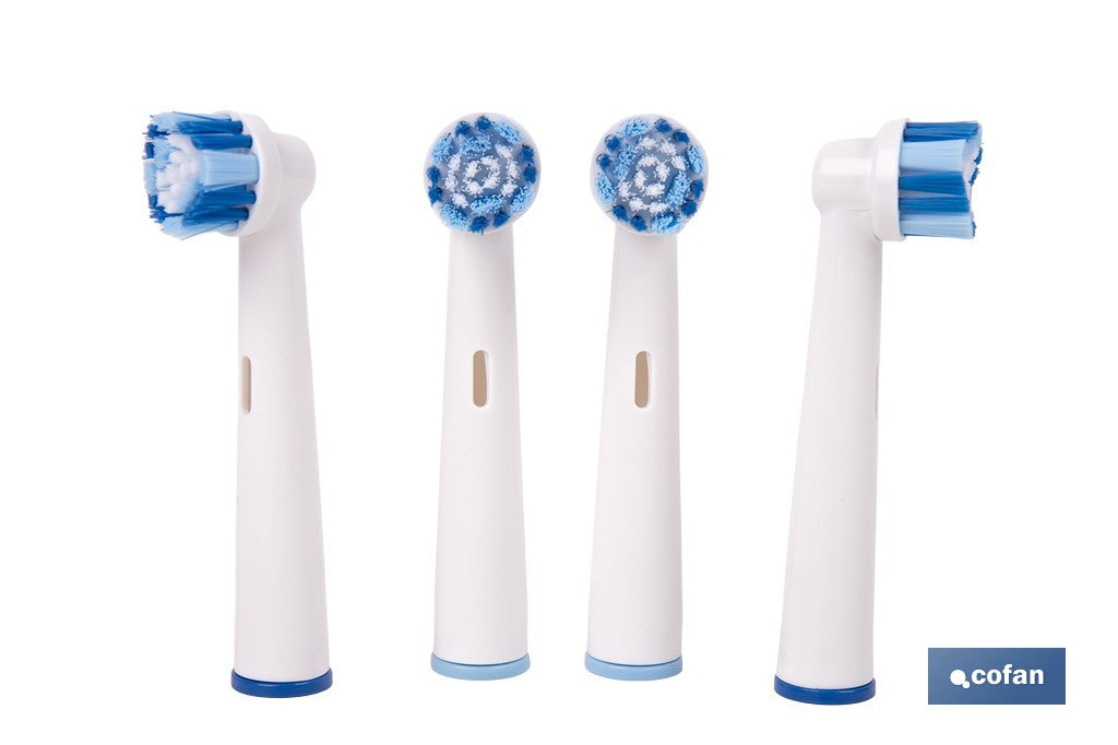 SET DE 4 CABEZALES DE REPUESTO PARA CEPILLO DE DIENTES ELÉCTRICO
