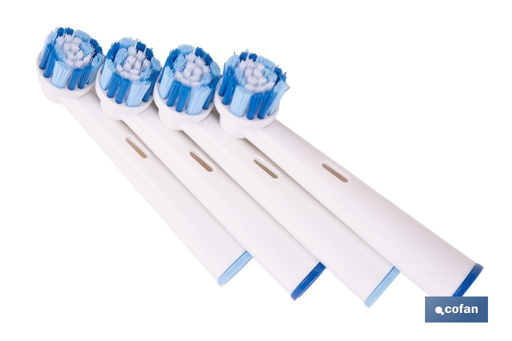 SET DE 4 CABEZALES DE REPUESTO PARA CEPILLO DE DIENTES ELÉCTRICO