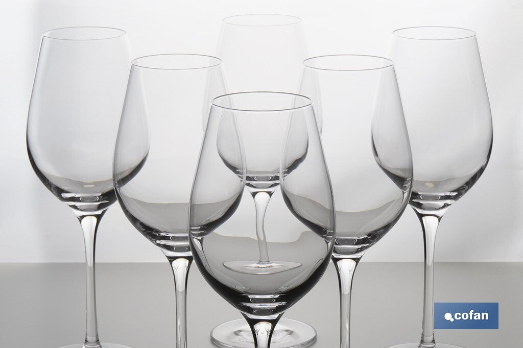 PACK DE 6 COPAS JEREZANA PIE ALTO 30 CL 21 CM