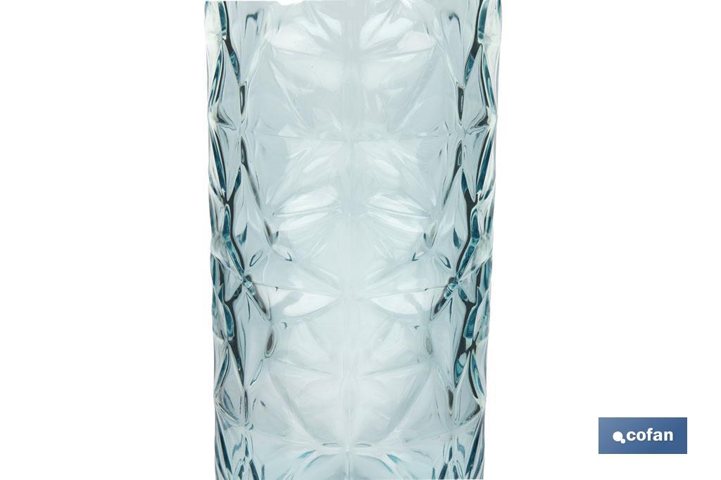 BOTELLA DE VIDRIO TRANSPARENTE AZUL CLARO CON CIERRE DE ESTRIBO 1 L VENTA UNITARIA