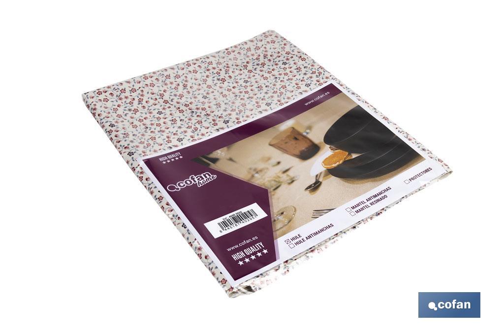 HULE ANTIMANCHAS FLOR 1,40 X 2.00 M