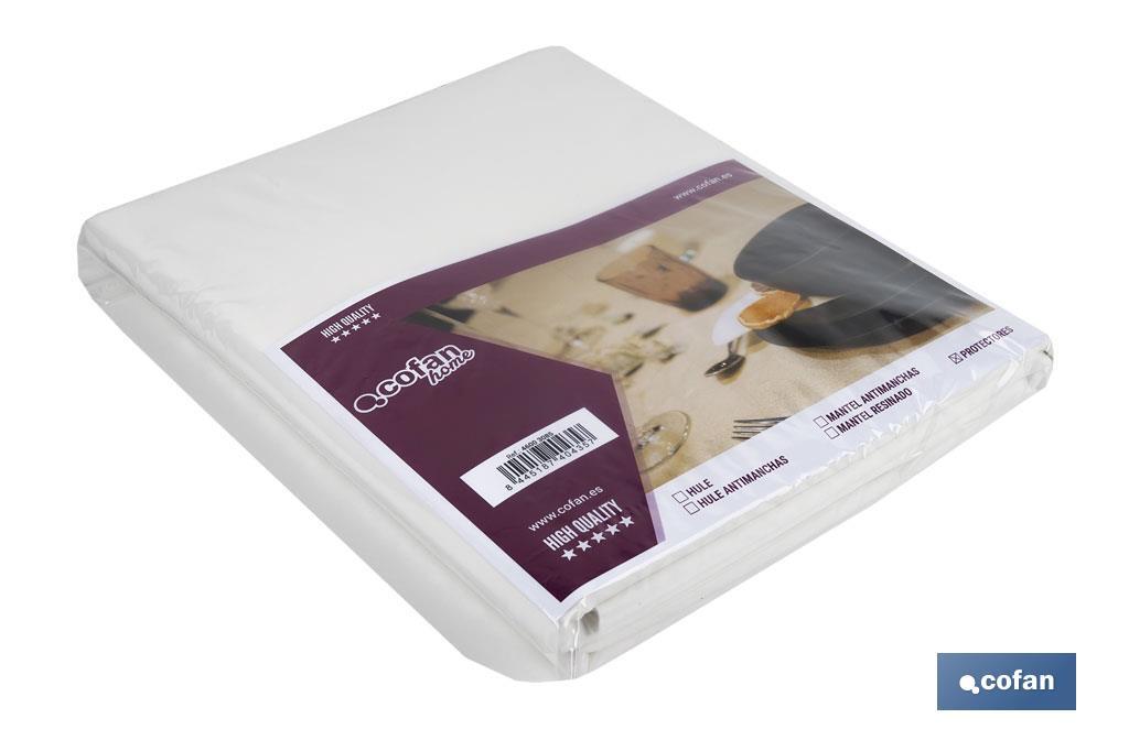 PROTECTOR DE MESA  1.5 BLANCO 1.40 X 1,40 M