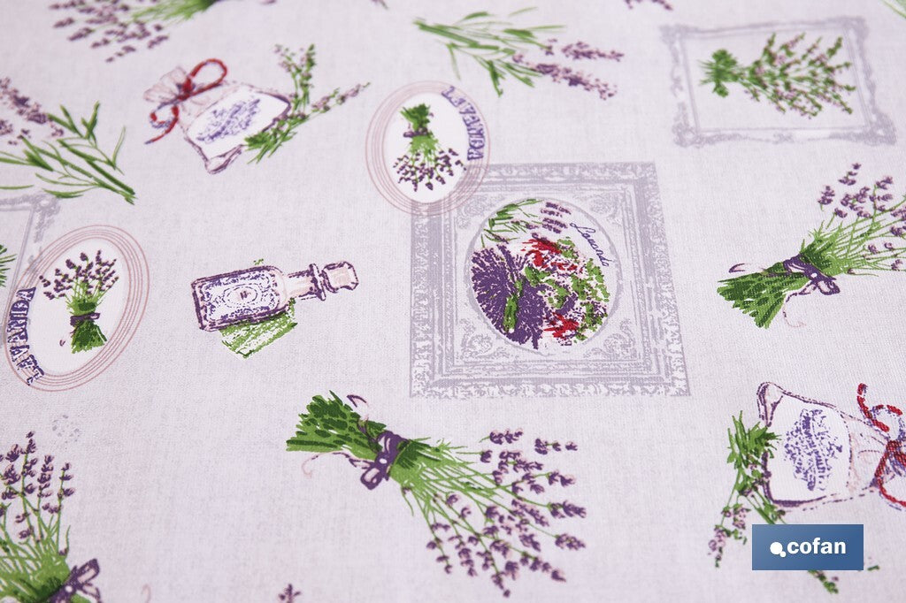 ROLLO DE HULE DISEÑO LAVANDA 1,40 x 25 M