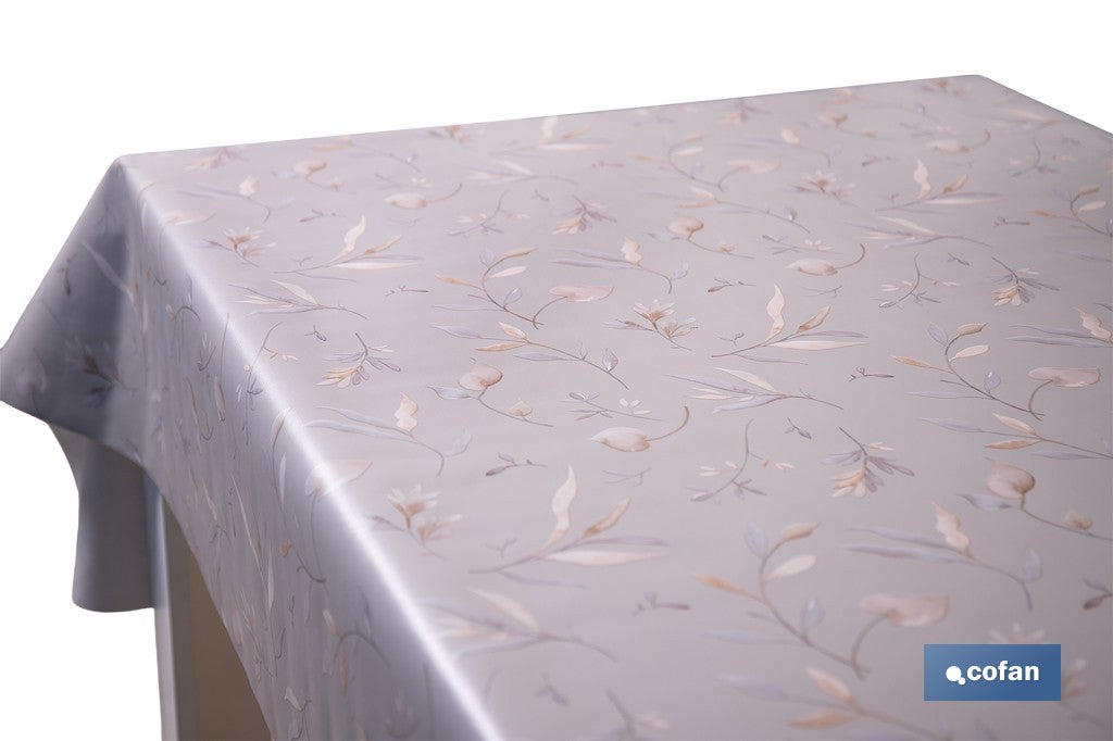 ROLLO DE HULE DISEÑO BOTÁNICO CON RAMAS DORADAS 1,40 X 20 M