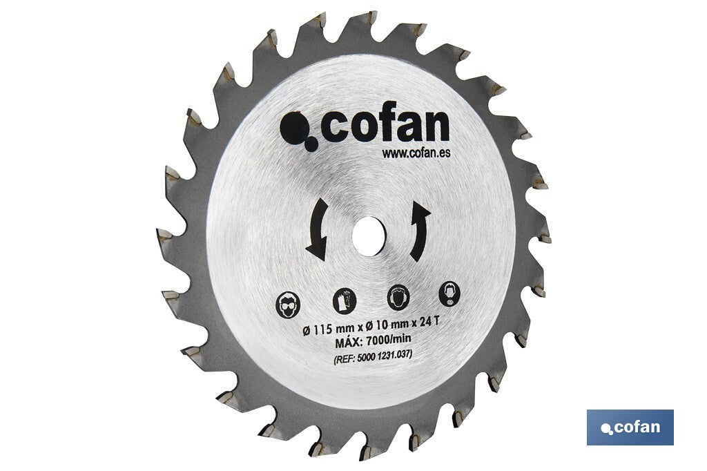 DISCO CORTE 115x10mm 24T MINISIERRA CIRCULAR