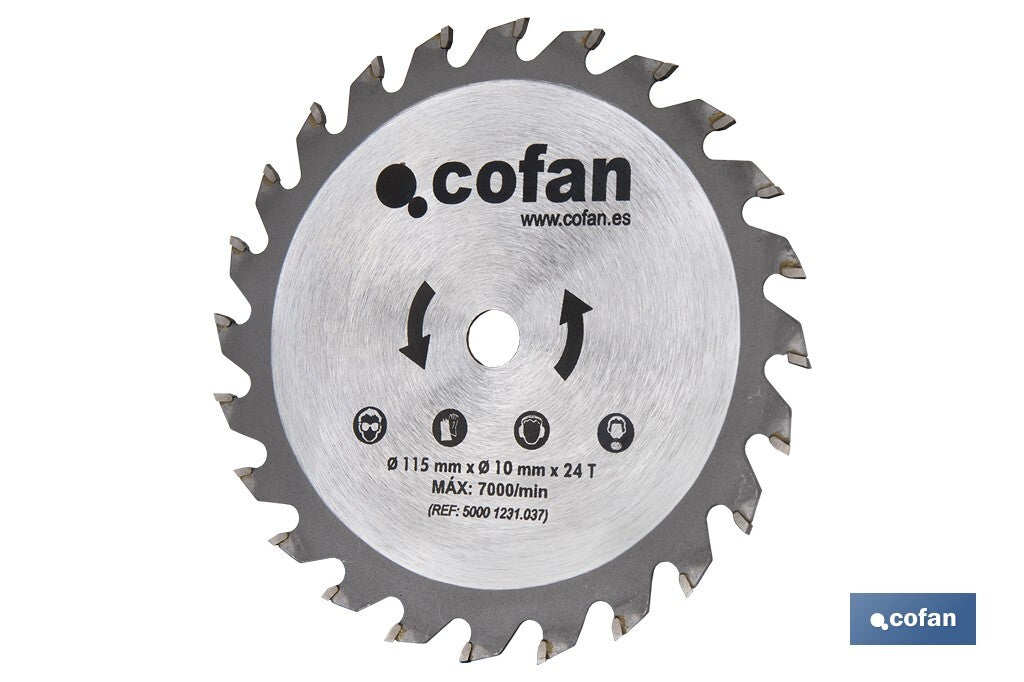 DISCO CORTE 115x10mm 24T MINISIERRA CIRCULAR