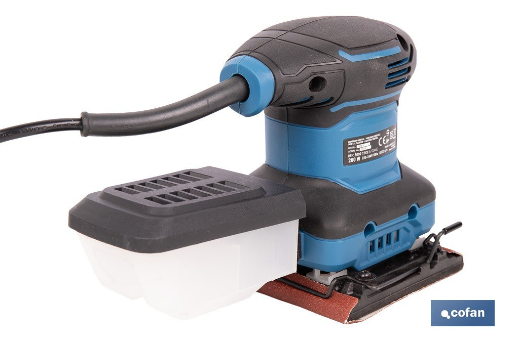 LIJADORA ORBITAL 200 W 14000 RPM 110 X 100 MM