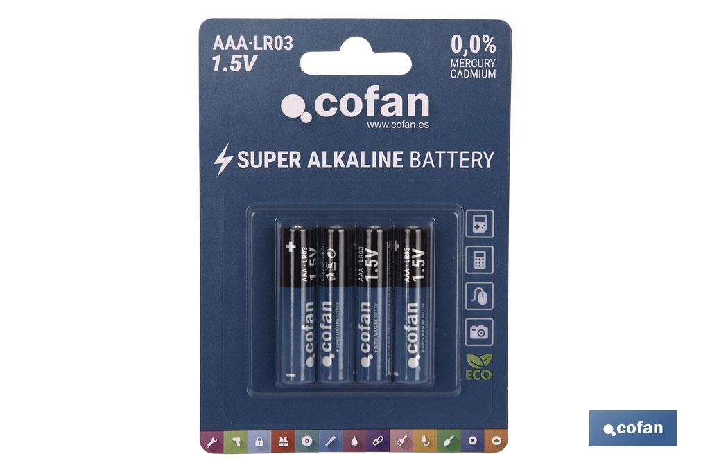 BLÍSTER DE 4 PILAS ALCALINAS PLUS LR03/AAA VENTA UNITARIA