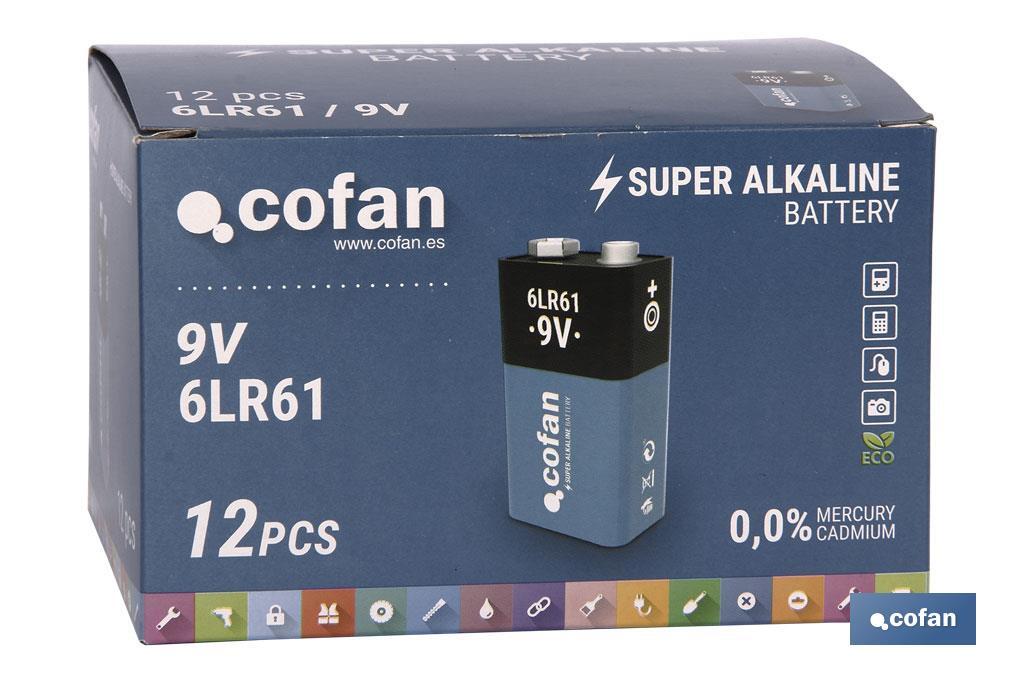 BLÍSTER DE 1 PILA ALCALINA 6LR61/9V VENTA UNITARIA