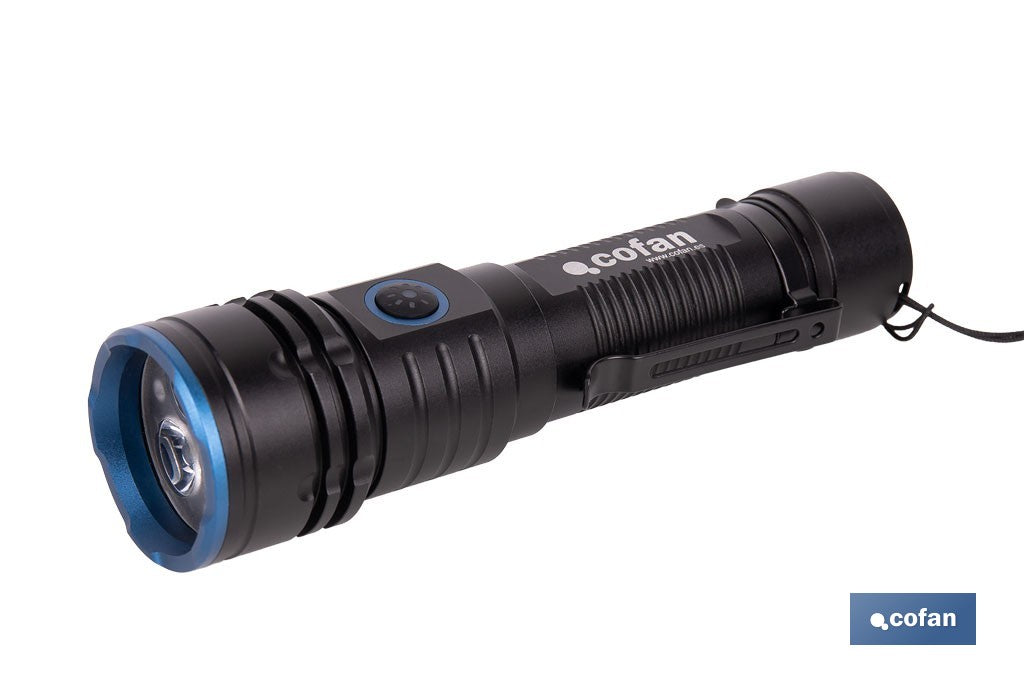 LINTERNA HIGH POWER LED DE 2000 LM CON 5 FUNCIONES Ø 40 X 148 MM
