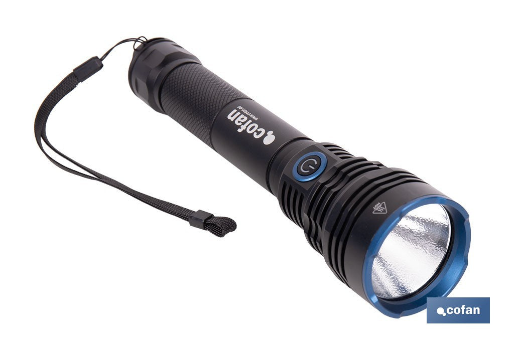 LINTERNA HIGH POWER LED 10000 LM 6 FUNCIONES Ø 60 X 250 MM