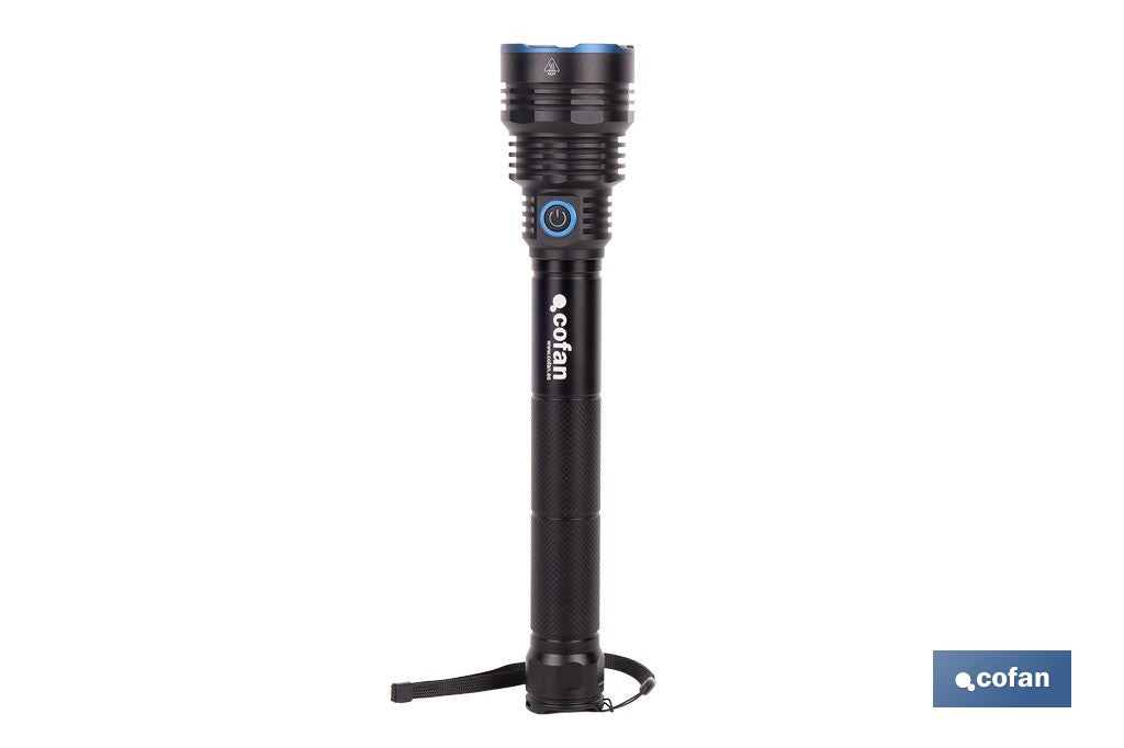 LINTERNA HIGH POWER LED 18.000 LM CON 6 FUNCIONES Ø65 X 322 MM