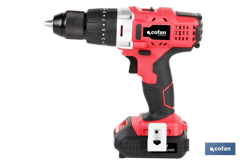 TALADRO PERCUTOR A BATERÍA Li-ion 20 V 1300 RPM 35 Nm