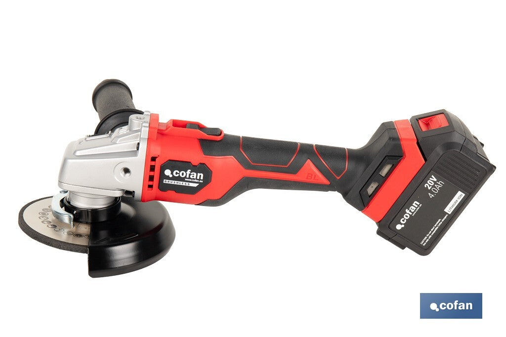 AMOLADORA A BATERÍA Li-ion 20 V 115/125 MM REACONDICIONADO