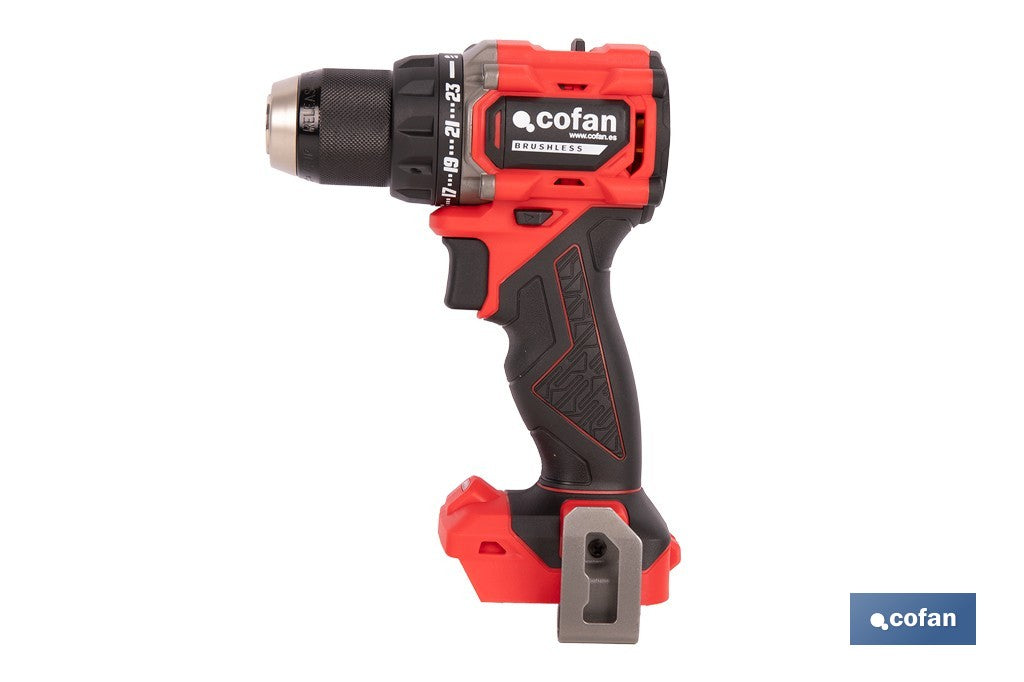 TALADRO ATORNILLADOR COMPACTO A BATERÍA LI-ION 20 V 1900 RPM 60 Nm SIN CARGADOR NI BATERÍA