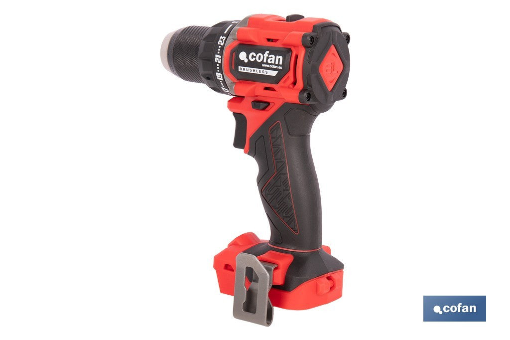 TALADRO ATORNILLADOR COMPACTO A BATERÍA LI-ION 20 V 1900 RPM 60 Nm SIN CARGADOR NI BATERÍA