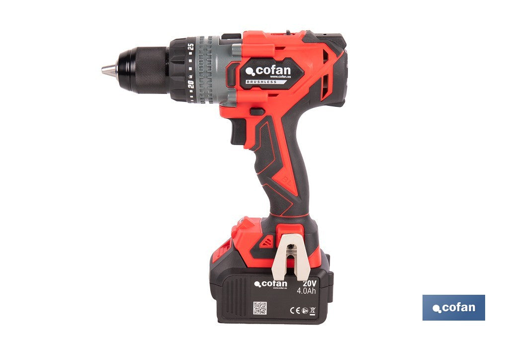 TALADRO PERCUTOR A BATERÍA LI-ION 20 V 2000 RPM 150 NM SIN CARGADOR NI BATERÍA